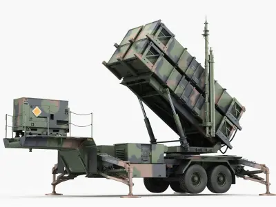 Anti-aircraft system MIM-104 Patriot 3D model