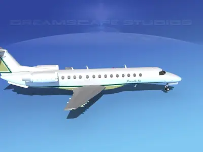 Embraer ERJ-135 Louisville Jet 3D model