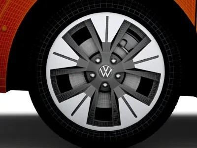 VW Multivan T7 2023 wheel 3D model