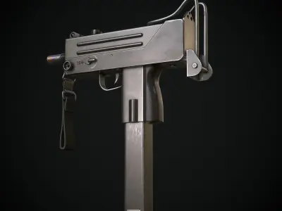 Mac 10 Low-poly 3D model order