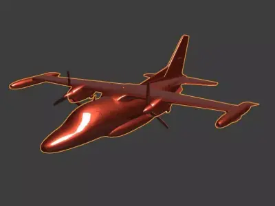 MITSUBISHI MU-2J READY FOR 3D PRINTING 3D print model