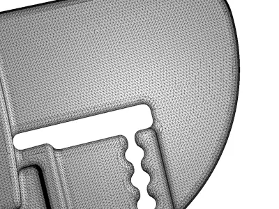 Rusty Iron Pipe Wrench 3D model