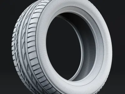 Bridgestone Potenza S001 Detailed 3D Model 3D model