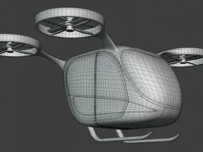 Passenger drone concept 6 3D model