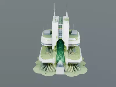 EcoSynth Nexus Tower 3D model