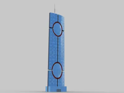 Modern Building pack 1 Low-poly 3D model