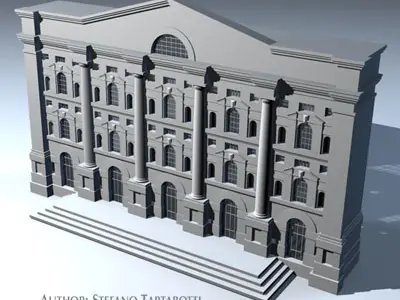 Piazza affari 3D model
