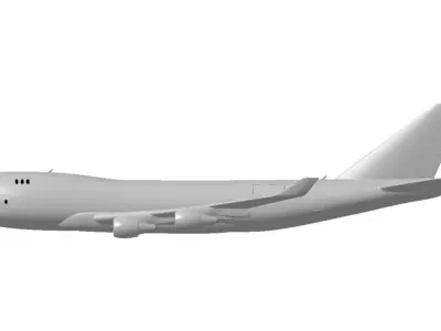 Boeing 747 400F For Assembly 2200 mm wingspan 3D print model