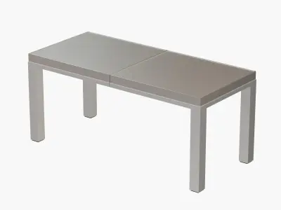 Furniture outdoor metal table Low-poly 3D model