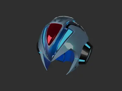 Megaman X Version Ka Helmet 3D model