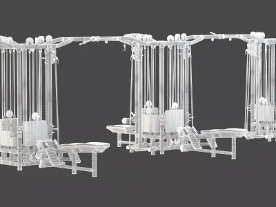 Technogym Cable Stations 12 3D model