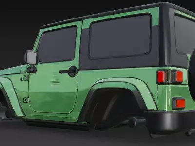 jeep upper body 3D model