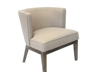 Barnard Wide Barrel Chair 3D model