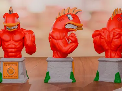 Flying Hellfish 3D print model