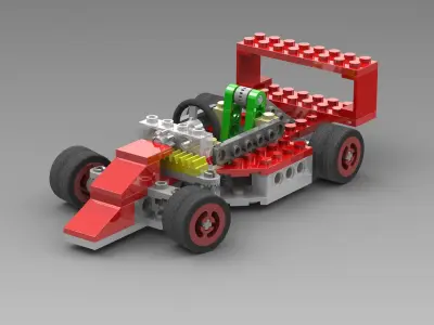 Lego Go-Kart Racing Free 3D model