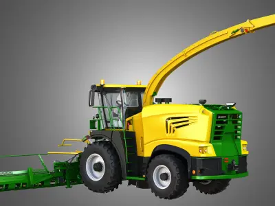 Krone Forage Harvester Combine 3D model