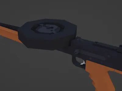 Low Poly American 180 Low-poly 3D model