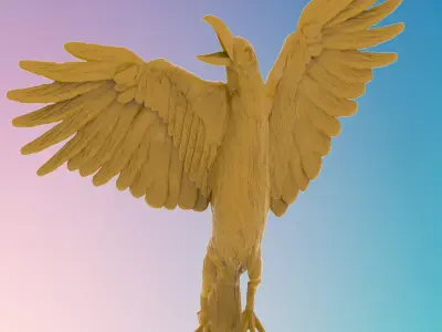 Golden eagle 3D MODEL STL FILE FOR CNC ROUTER LASER 3D print model