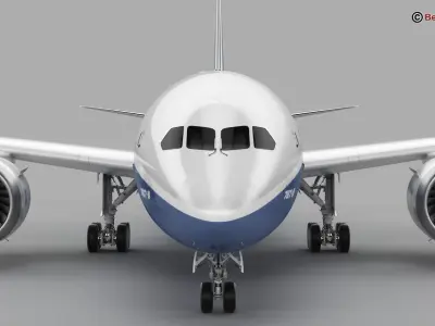 Boeing 787-8  3D model
