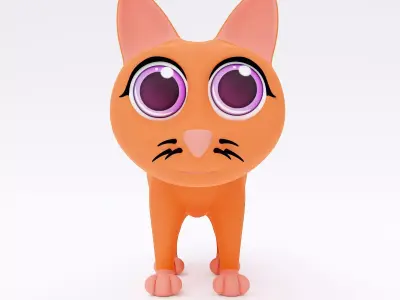 Cat cartoon 3dmodel  3D model