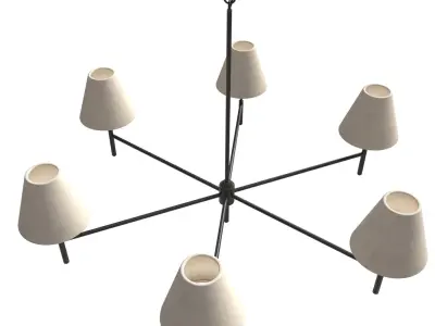 Dodie Chandelier Four Hands 3D model
