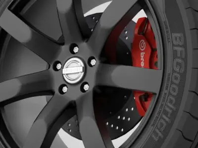 Wheel Nissan Juke R 3D model