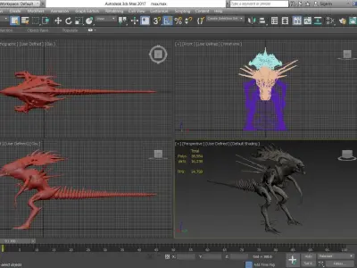 Alien 1007 3D model