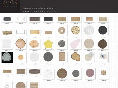 Cutouts collection abstract rug Texture