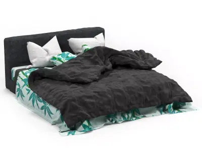 Bamboo Bed Free 3D model purchase