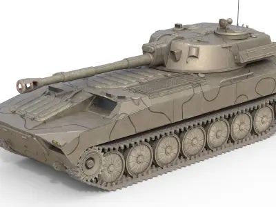 5 Military Vehicles Collection v23 Low-poly 3D model