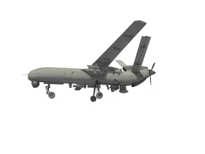 ANKA TURKISH UAV DRONE IHA 3D model