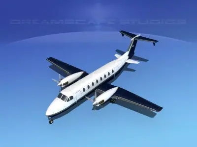 Beechcraft B1900C V05 3D model