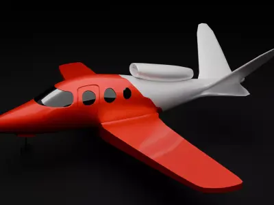 Low Poly military trainer jet Game Ready Aerial Vehicle FBX OBJ Low-poly 3D model