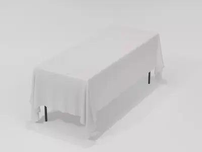 Wooden Table 3D Model  Low Poly Furniture Free low-poly 3D model