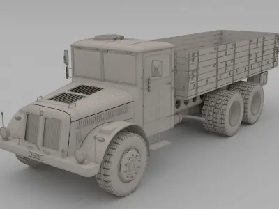 Old czech Truck 3D model