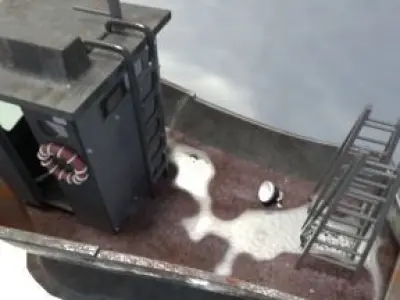 old fishing bout  3D model