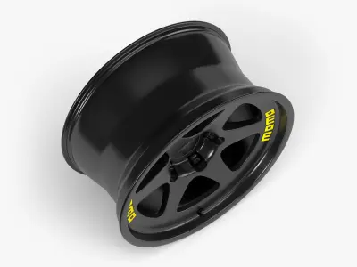 Momo Heritage 6 Wheel Low-poly 3D model