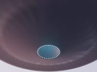 Sci-Fi UFO Low-poly 3D model