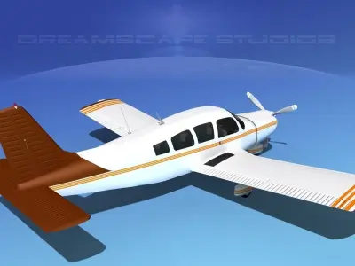 Piper Cherokee Six 260 V10 3D model