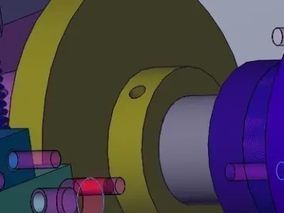 The riveting work station 3D model