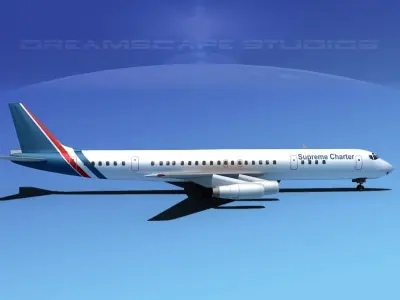 Douglas DC-8-63 Supreme Charter 3D model