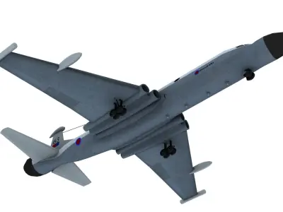 Lowpoly Nimrod AEW3 3D Model Low-poly 3D model