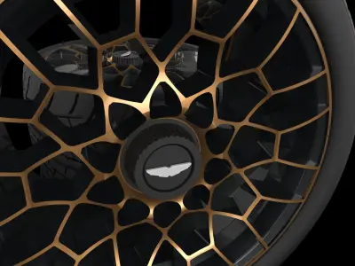 Aston martin valkyrie rims 3D model