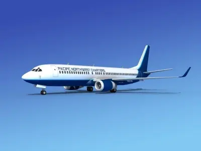 Boeing 737-800ER Pacific Northwest 3D model