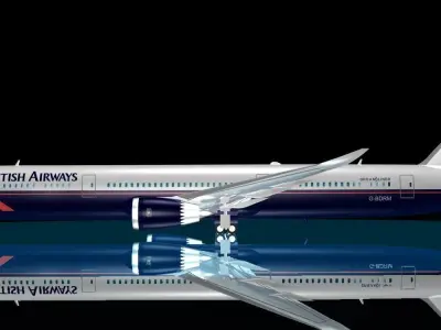 British Airways 787-9 New Logo 3D model