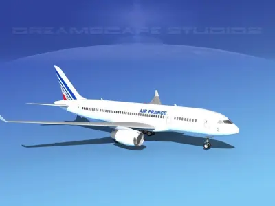 Boeing 787-8 Air France 3D model