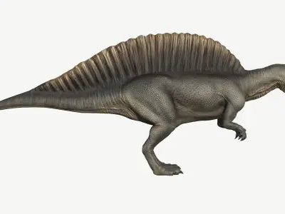 Spinosaurus dinosaur Low-poly 3D model