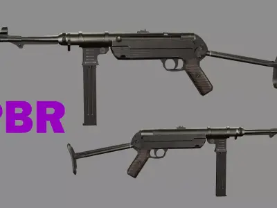 IMI Uzi Low-poly 3D model Low-poly 3D model purchase