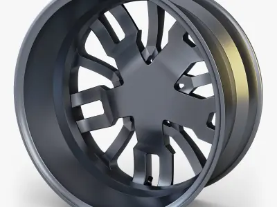 Car Rim Wheel 18 Silver Gen 1 3D model