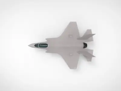F35 A Fighter jet Low Poly Low-poly 3D model